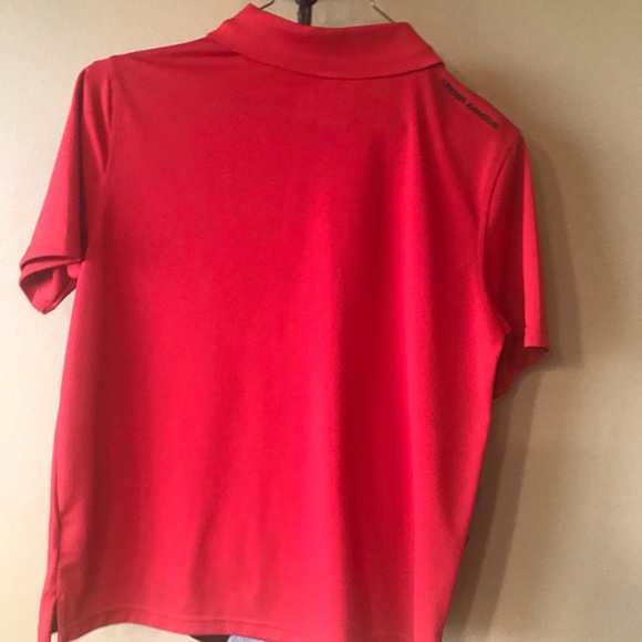 Under Armour youth xl red loose Heatgear like new polo - Picture 3 of 3
